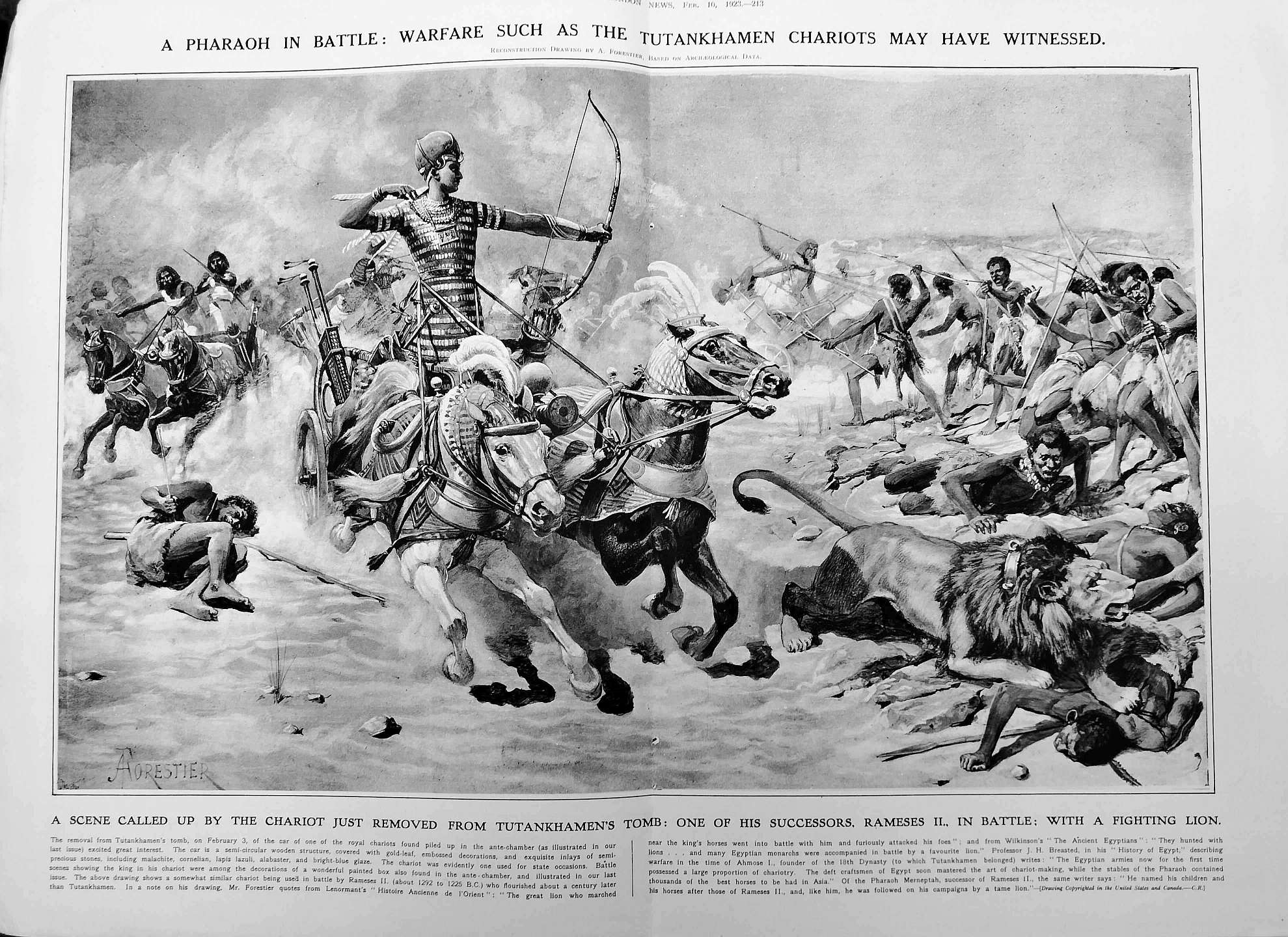 1923 tut chariot fight